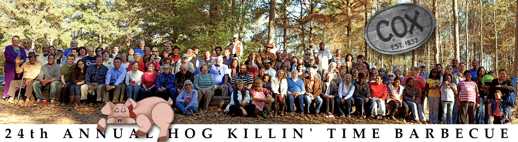 2012 BBQ Group Photo. Thanks to Bill Brown et al for this panorama of our guests! 